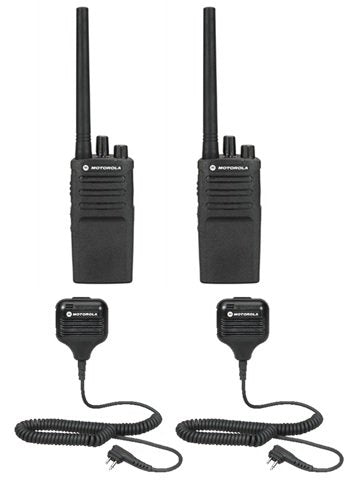 2 Pack Motorola RMV2080 Radios with Speaker Mics