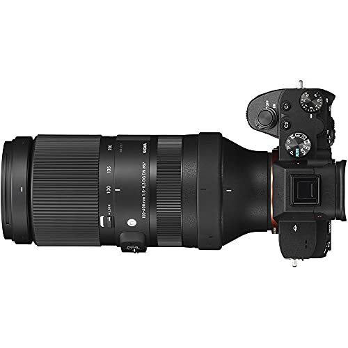 Sigma 100-400mm f/5-6.3 DG DN OS Contemporary Lens for Sony E + Accessories Bundle