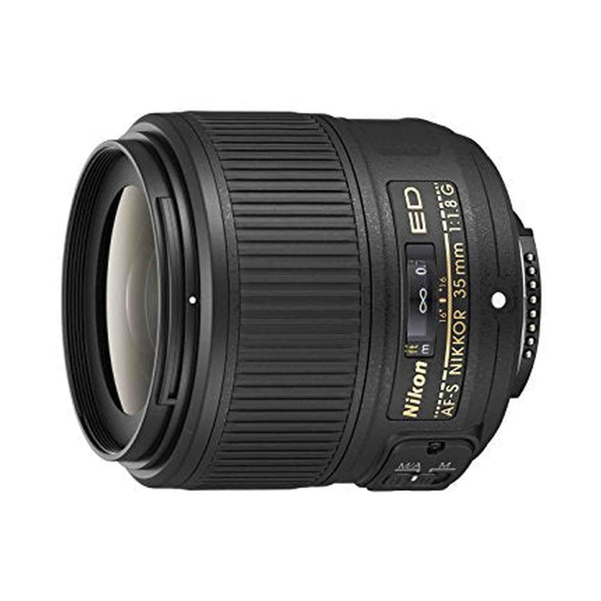 Nikon AF-S NIKKOR 35mm f/1.8G ED Fixed Zoom Lens with Auto Focus for Nikon DSLR Cameras - Used Nikon
