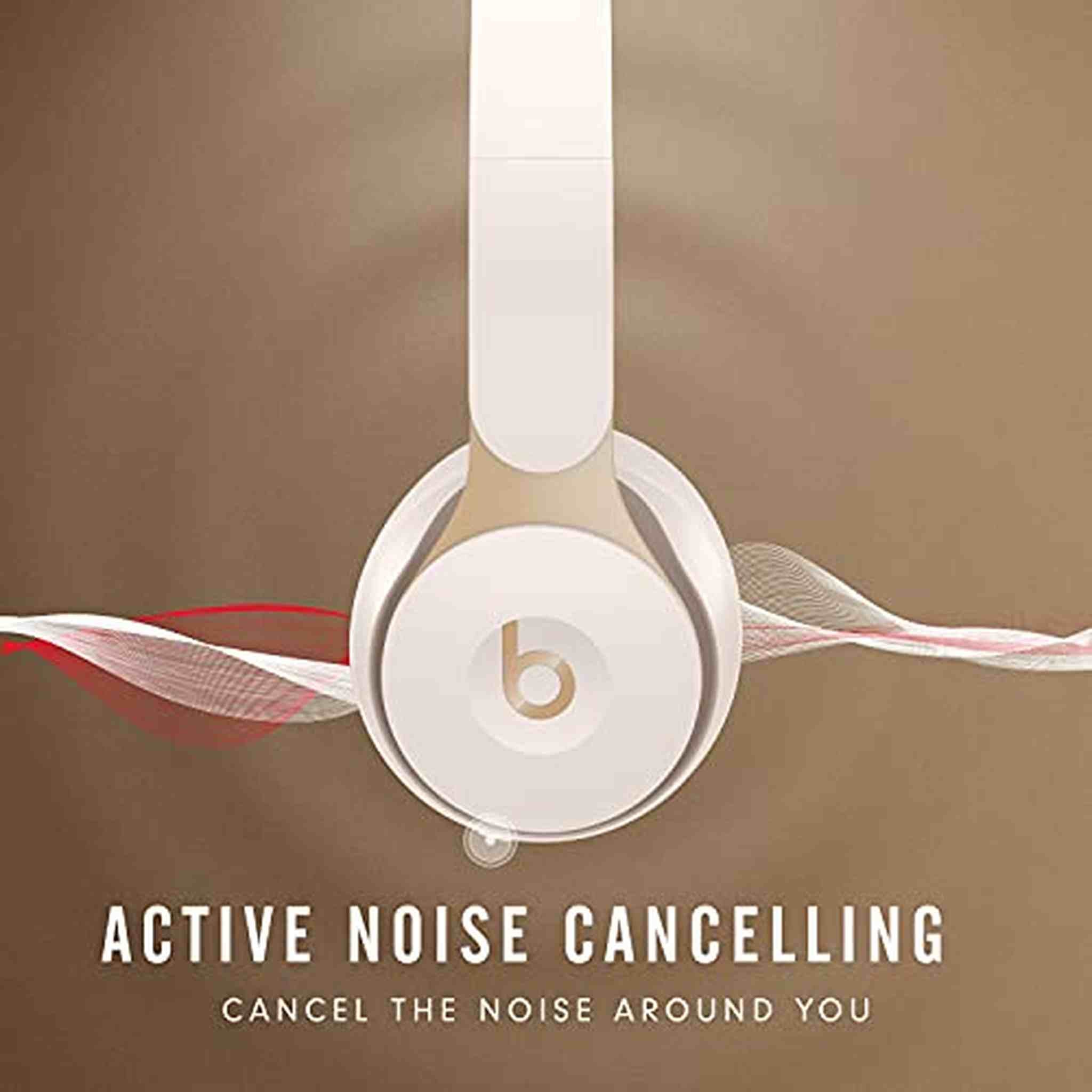 Beats Solo Pro Wireless Noise Cancelling Bluetooth On-Ear Headphones -Ivory Beats