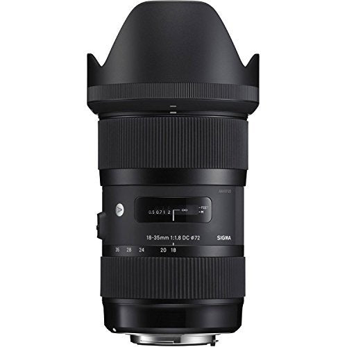 Sigma 210101 18-35mm F1.8 DC HSM Lens for Canon APS-C DSLRs Black International version No Warranty