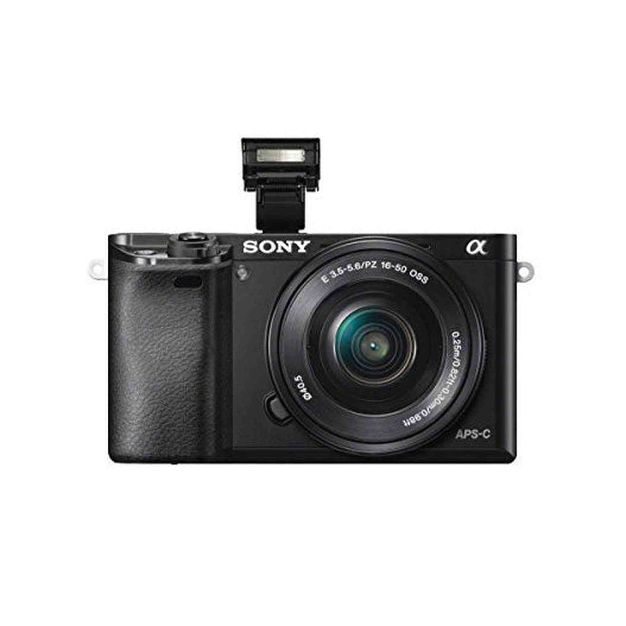 Sony Alpha a6000 Mirrorless Digitial Camera 24.3MP SLR Camera with 3.0-Inch LCD Black w/ 16-50mm Power Zoom Lens - Reconditioned Sony