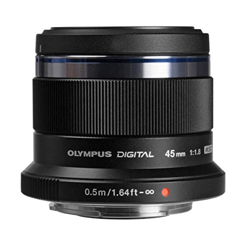 Olympus M.Zuiko Digital 45mm F1.8 Lens, for Micro Four Thirds Cameras (Black)