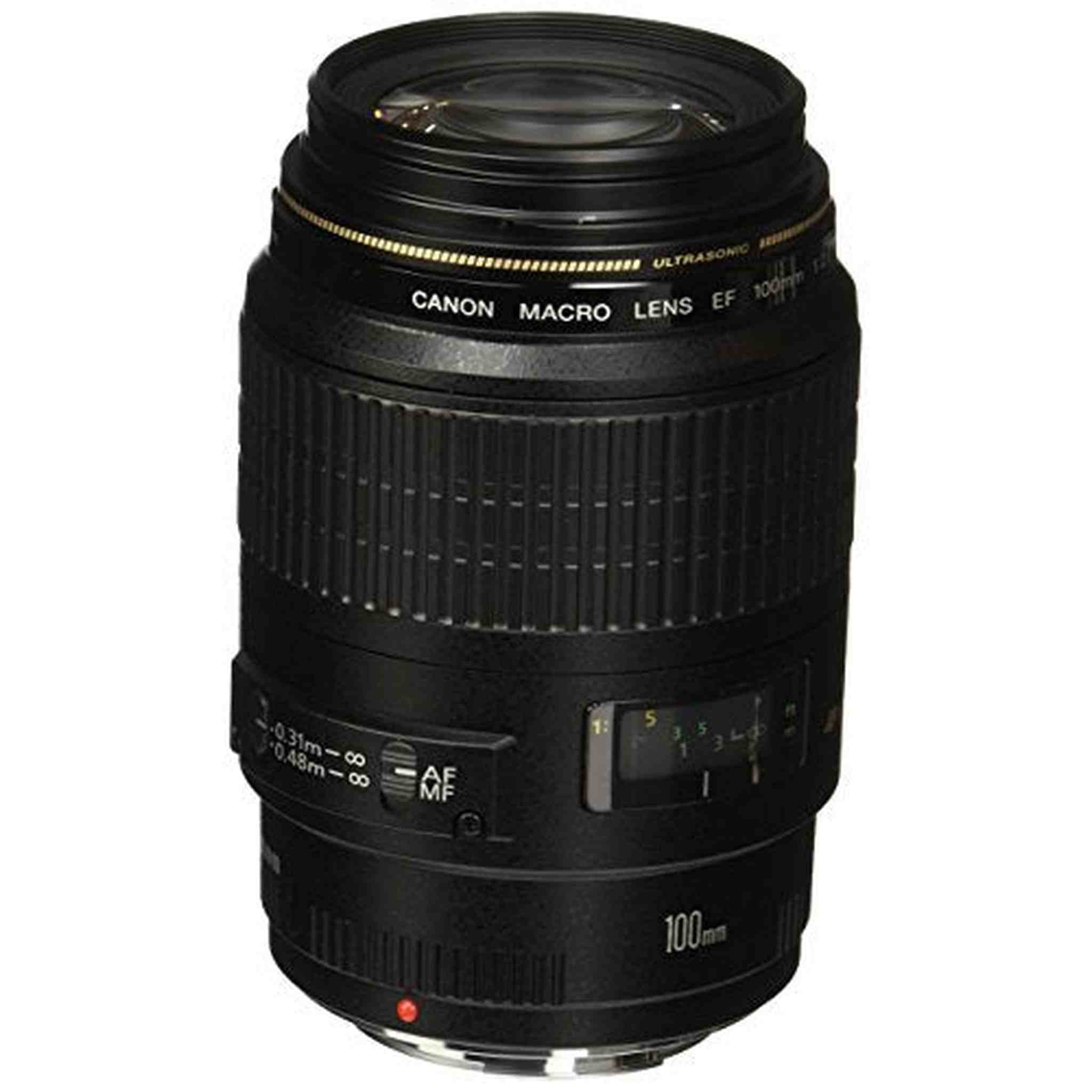 Canon 4657A006-cr EF 100mm F/2.8 Macro USM Fixed Lens for SLR Cameras - Reconditioned Canon