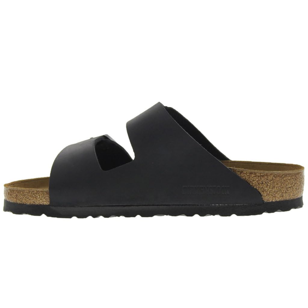 Birkenstock Unisex Arizona Sandal,BlackOiled Leather,38 M EU
