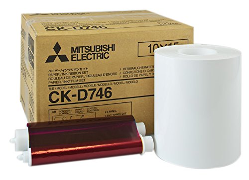 Mitsubishi 4 x 6 Glossy Laminated Paper Roll and Inksheet For CP-D70DW; CP-D707DW Printers