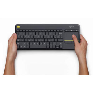 Logitech Wireless Touch TV Keyboard K400 Plus for Computers Laptops with Touchpad Bundle 1-Pack + Stylus