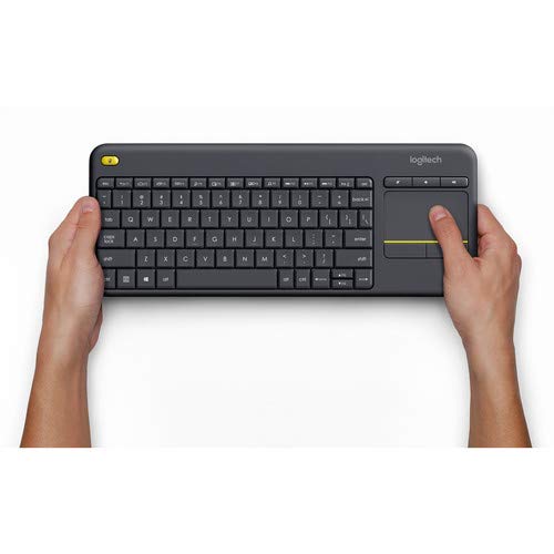 Logitech Wireless Touch TV Keyboard K400 Plus for Computers Laptops with Touchpad Bundle 1-Pack + Stylus