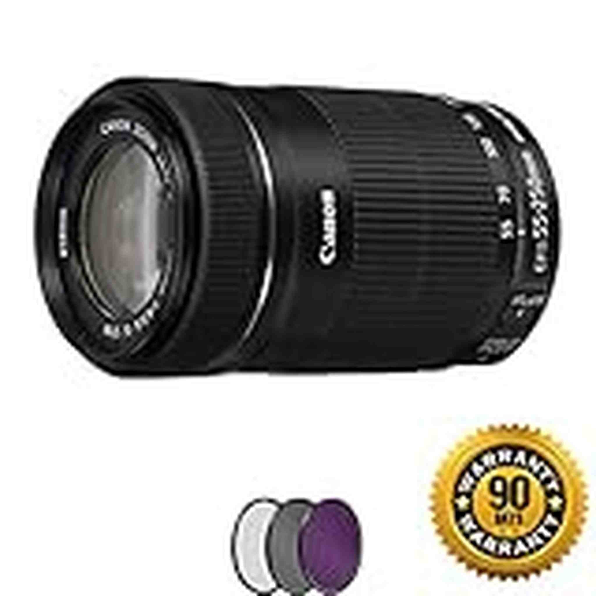 Canon EF-S 55-250mm f/4-5.6 is STM Lens with UV Filter Renewed - Reconditioned Canon