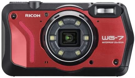 Ricoh WG-7 Waterproof Digital Camera (Red)