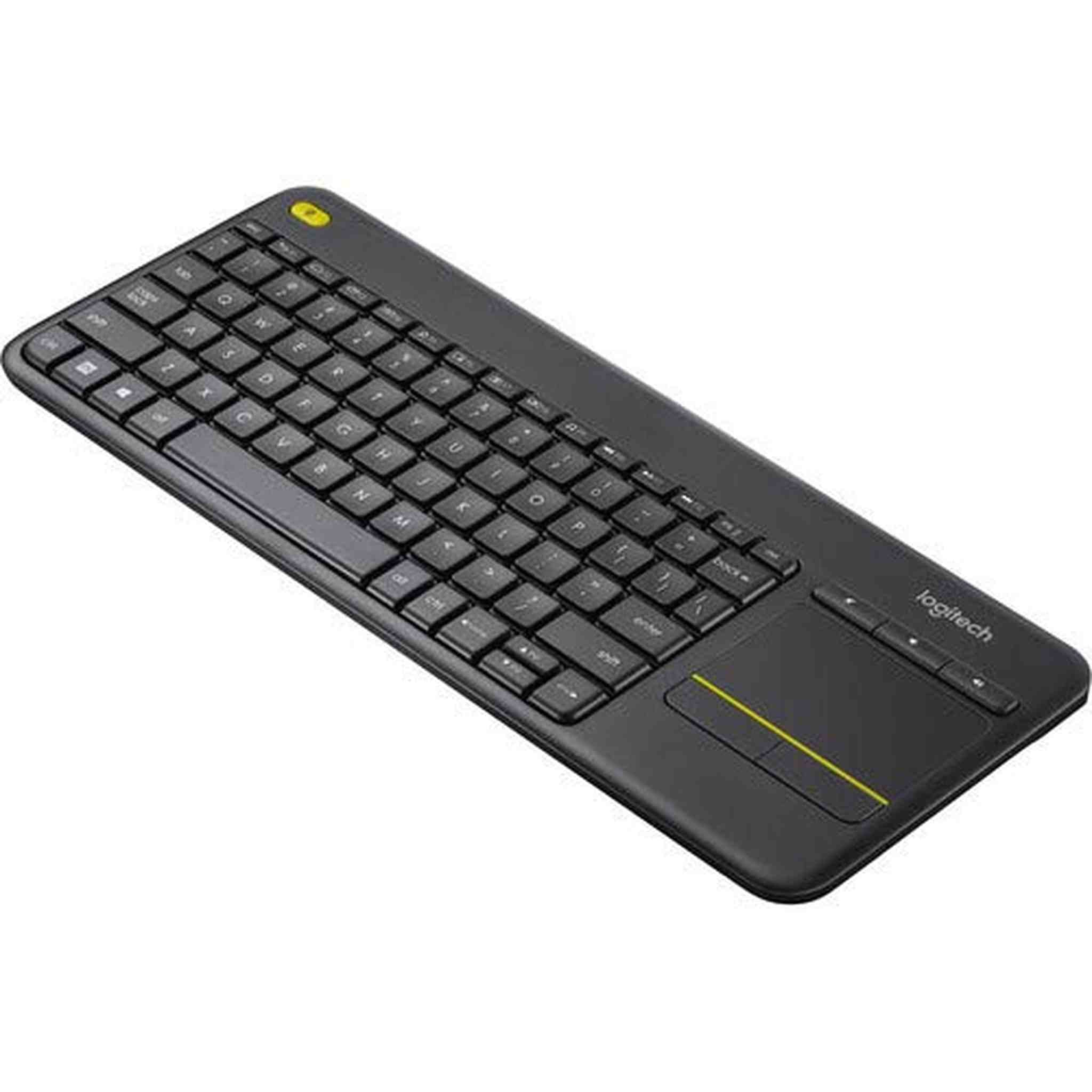 Logitech Wireless Touch TV Keyboard K400 Plus for Computers Laptops with Touchpad Bundle 1-Pack + Stylus