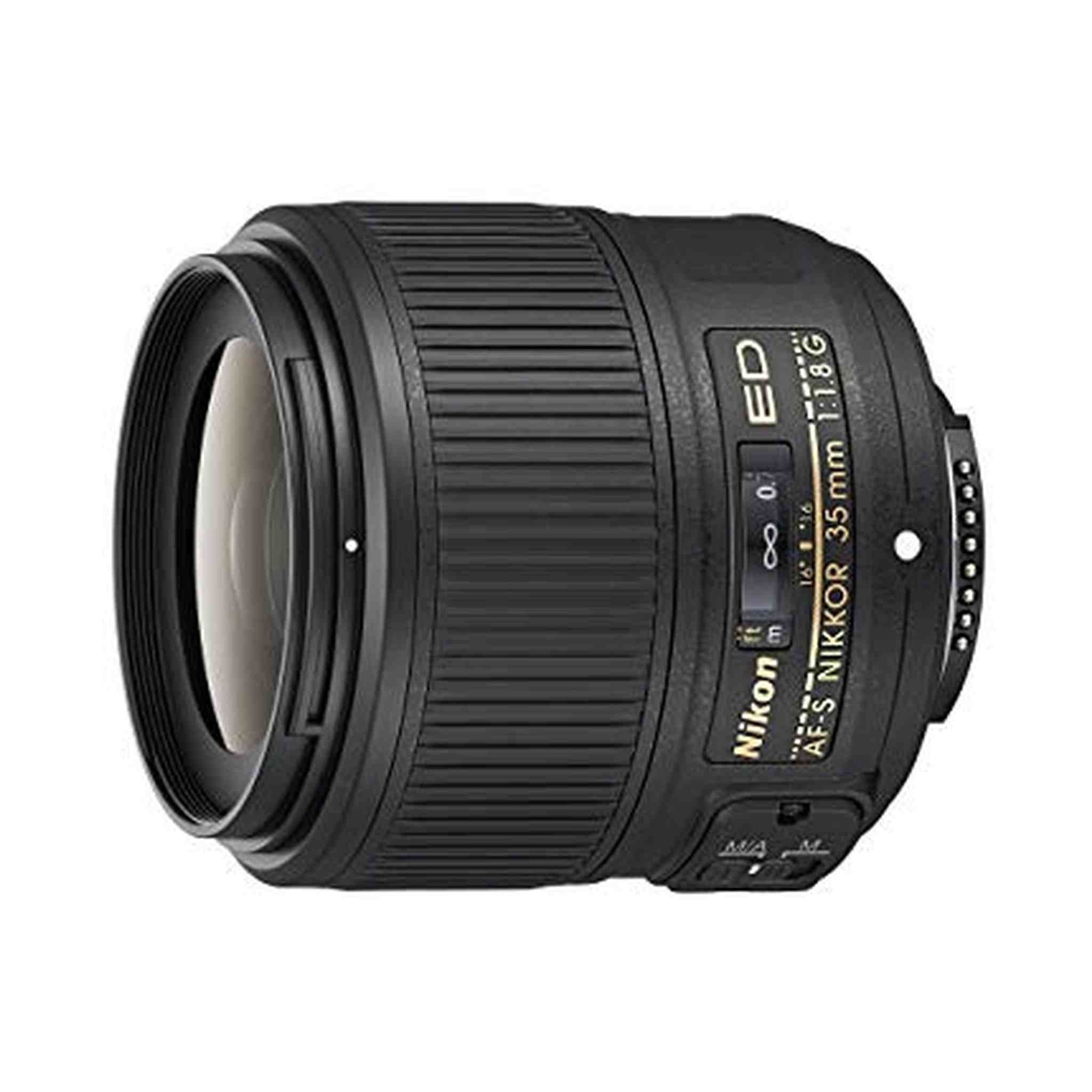 Nikon AF-S NIKKOR 35mm f/1.8G ED Fixed Zoom Lens with Auto Focus for Nikon DSLR Cameras Renewed - Reconditioned Nikon