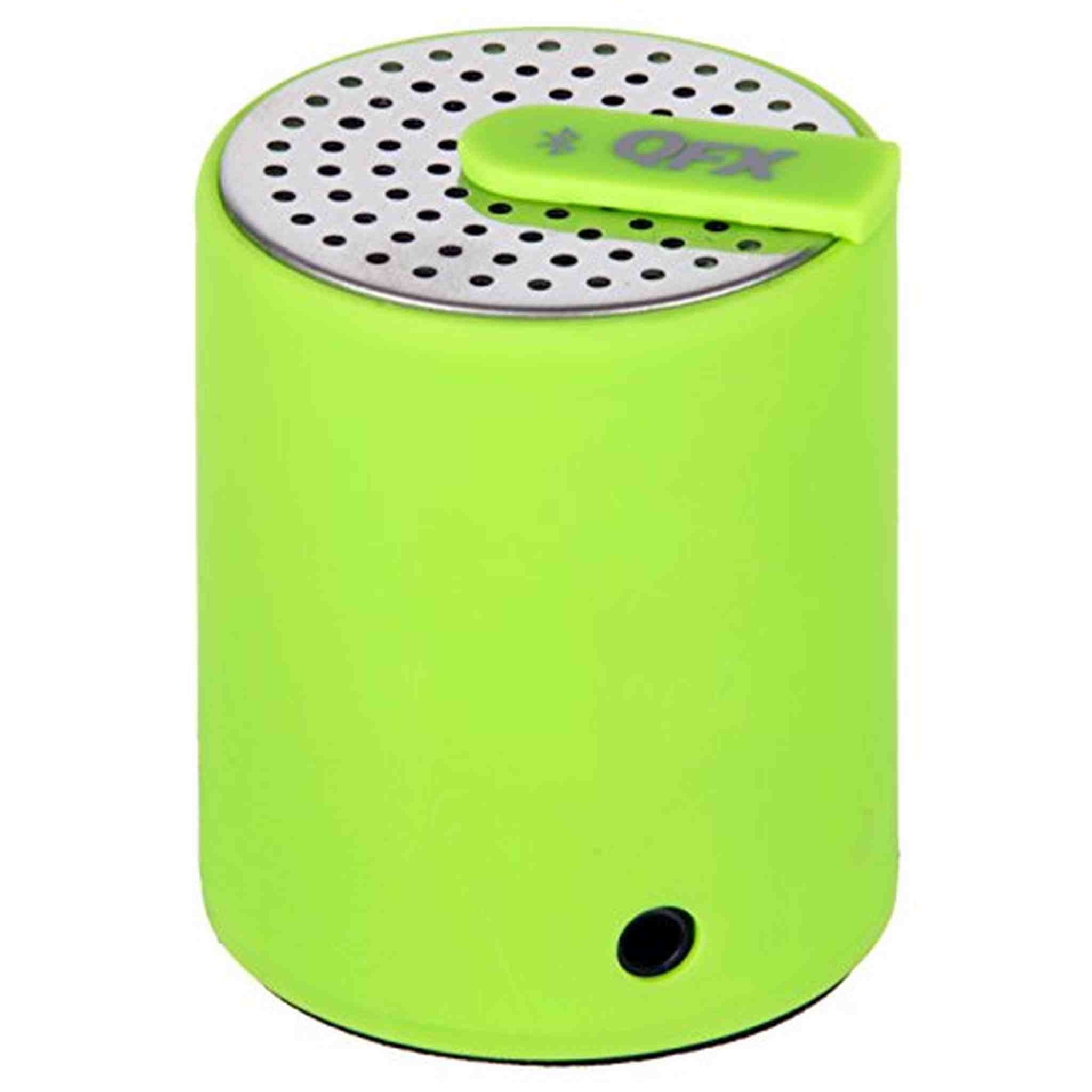 QFX CS-27BTGR Portable Bluetooth Speaker with AUX-In - Green