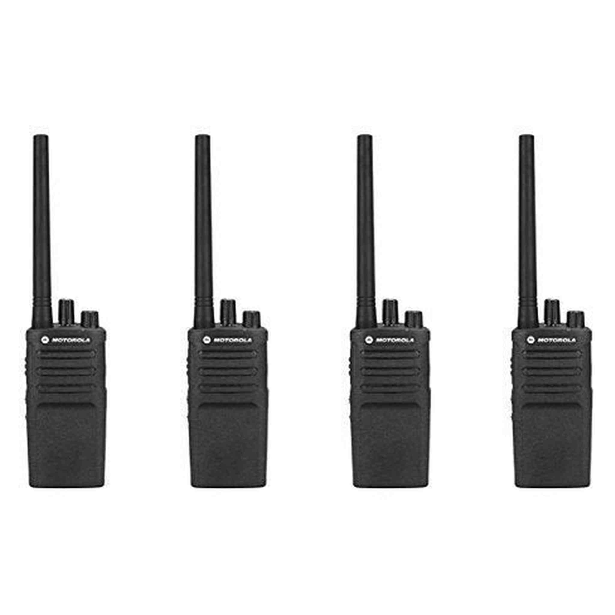 4 Pack of Motorola RMV2080 Business Two-Way Radio 2 Watts/8 Channels Military Spec Motorola Solutions
