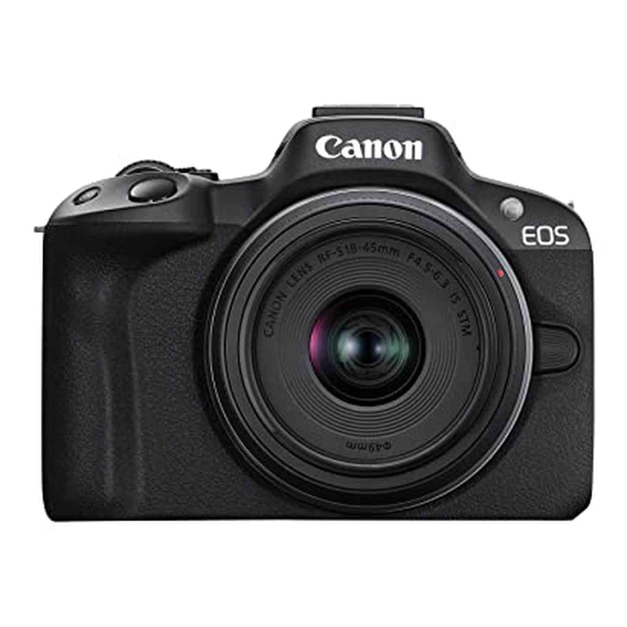 Canon EOS R50 Mirrorless Vlogging Camera Black w/RF-S18-45mm F4.5-6.3 is STM & RF-S55-210mm F5-7.1 is STM Lenses, 24.2 MP, 4K Video, Subject Detection & Tracking, Compact, Smartphone Connection Canon