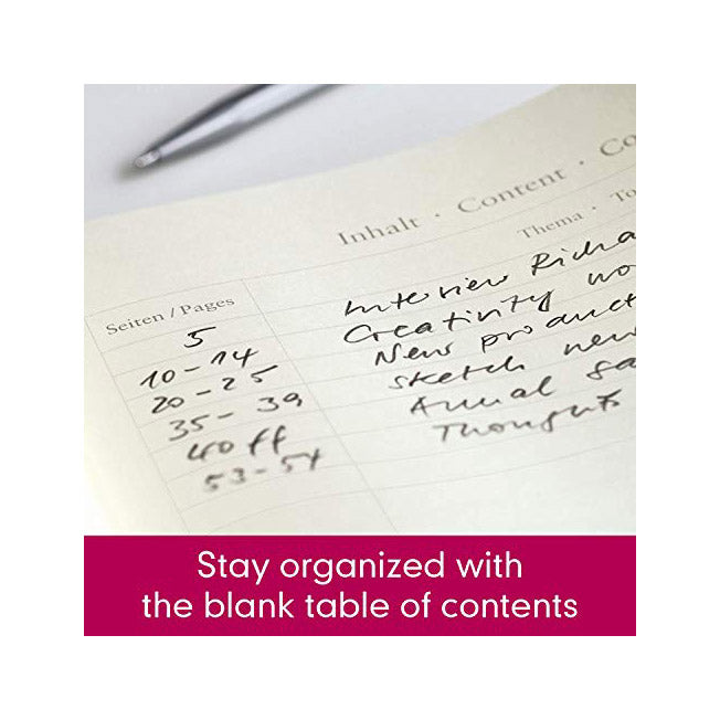 LEUCHTTURM1917 - Medium A5 Plain Hardcover Notebook Berry - 251 Numbered Pages