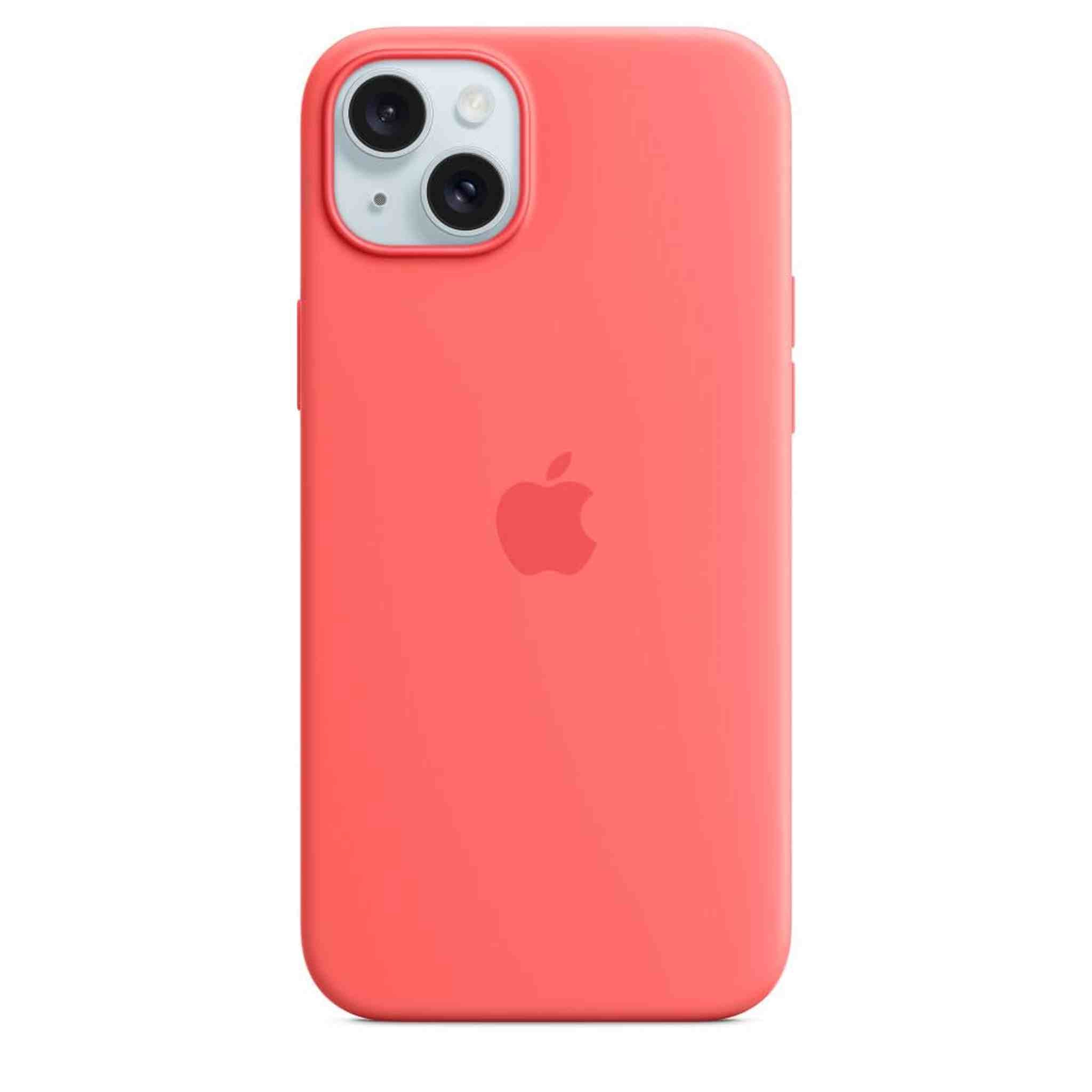 Apple iPhone 15 Plus Silicone Case with MagSafe - Guava Apple