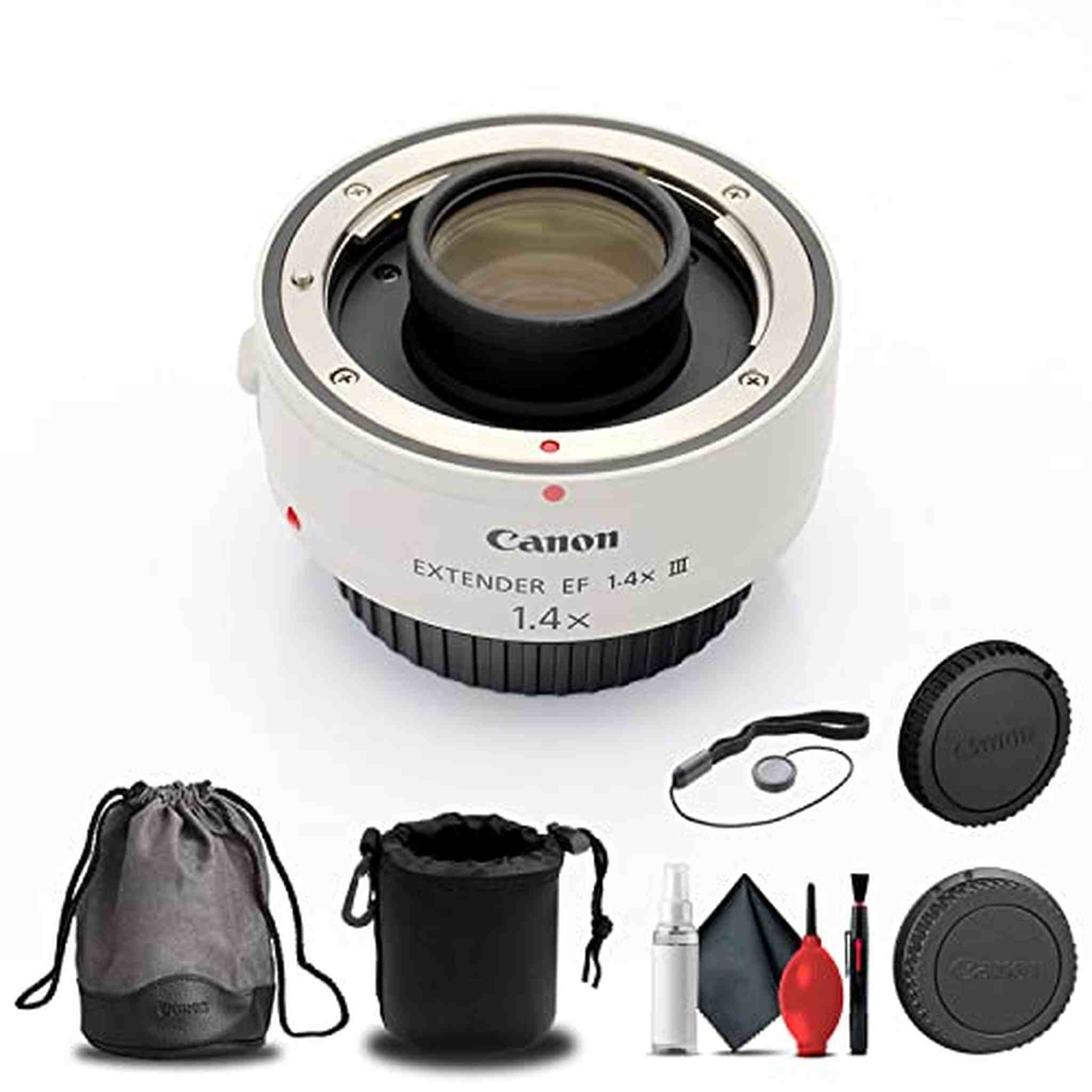 Canon Extender RF 1.4x 4113C002 + Lens Pouch + Cleaning Kit + More - Reconditioned Canon