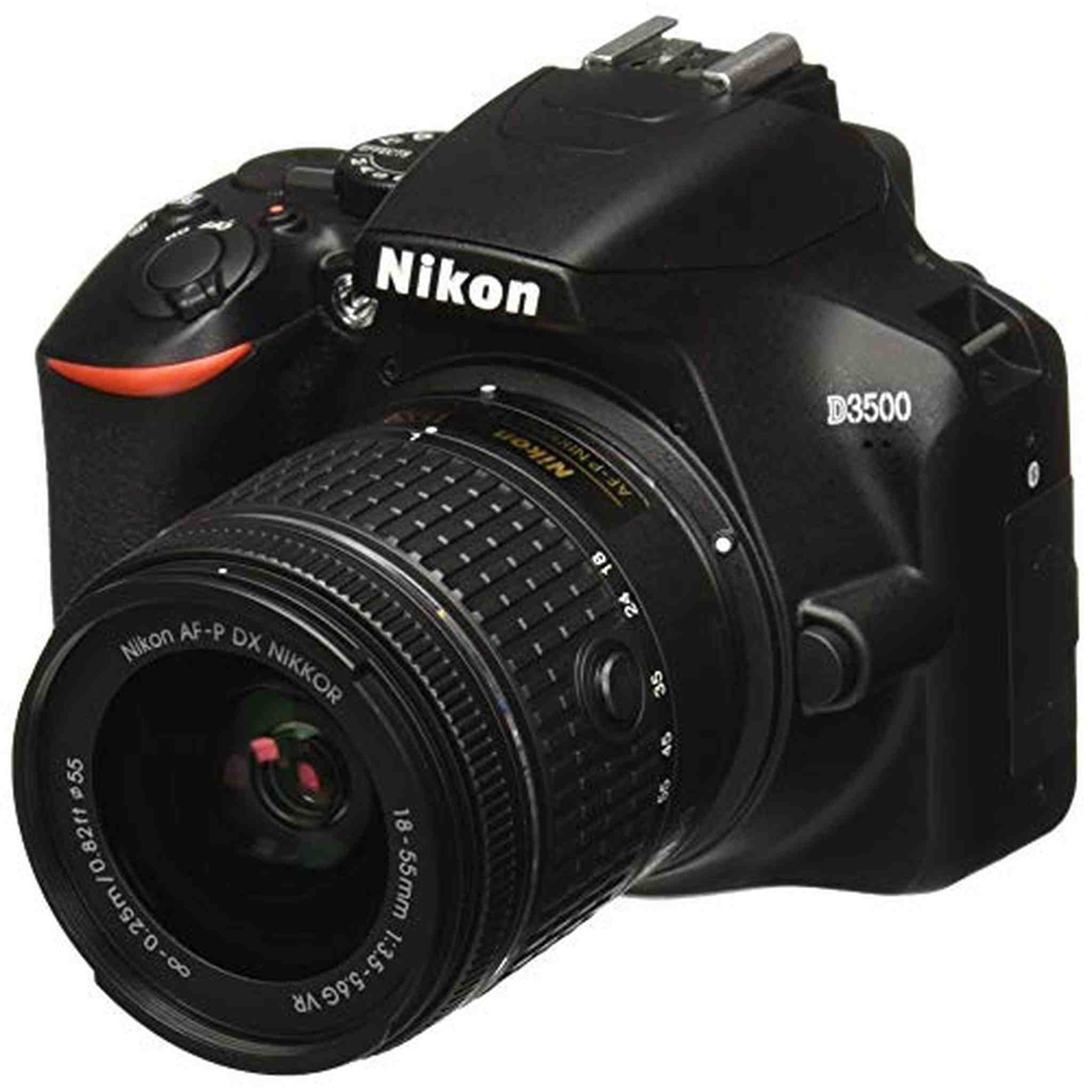 Nikon D3500 W/ AF-P DX NIKKOR 18-55mm f/3.5-5.6G VR Black - Reconditioned Nikon