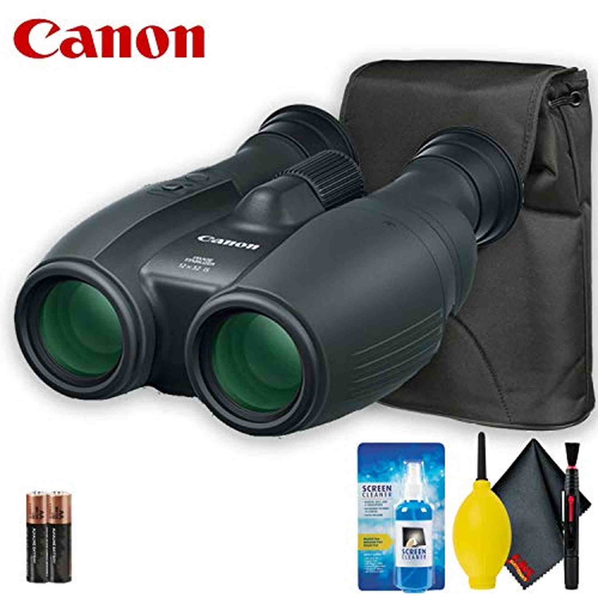 Canon 12x32 is Image Stabilized Binocular Base Accessory Bundle
