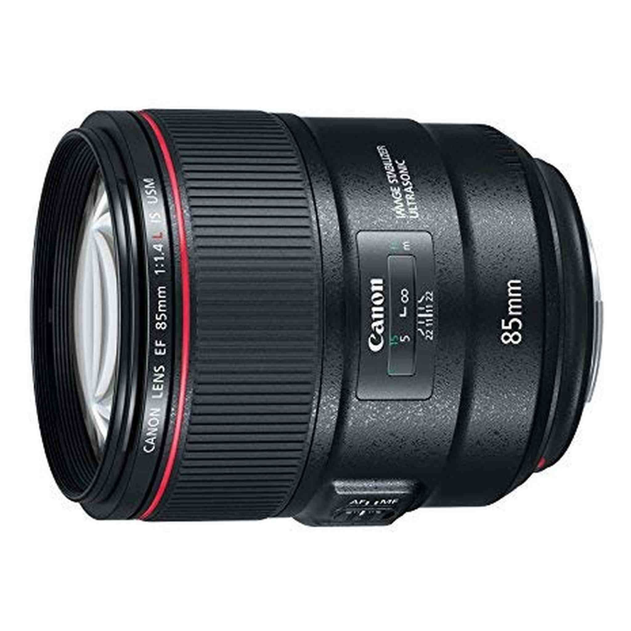 Canon EF 85mm f/1.4L IS USM - DSLR Lens with IS Capability, Black - 2271C002