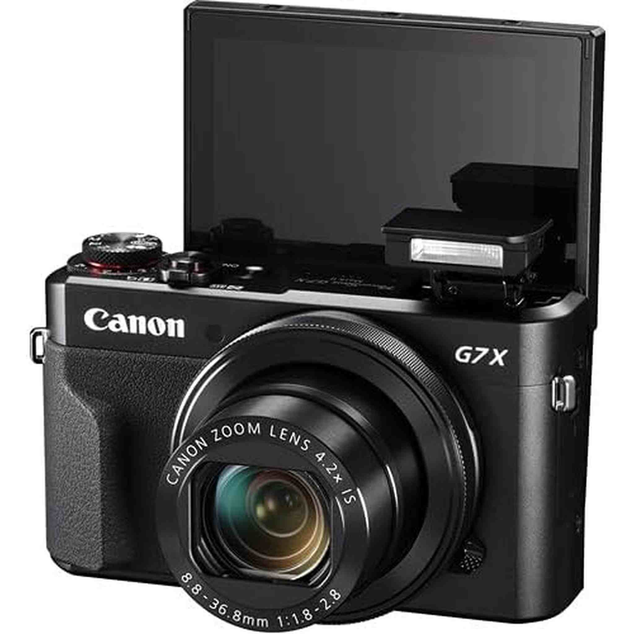 Canon PowerShot G7 X Mark II Digital Camera 1066C001 + 64GB Card + More - Reconditioned