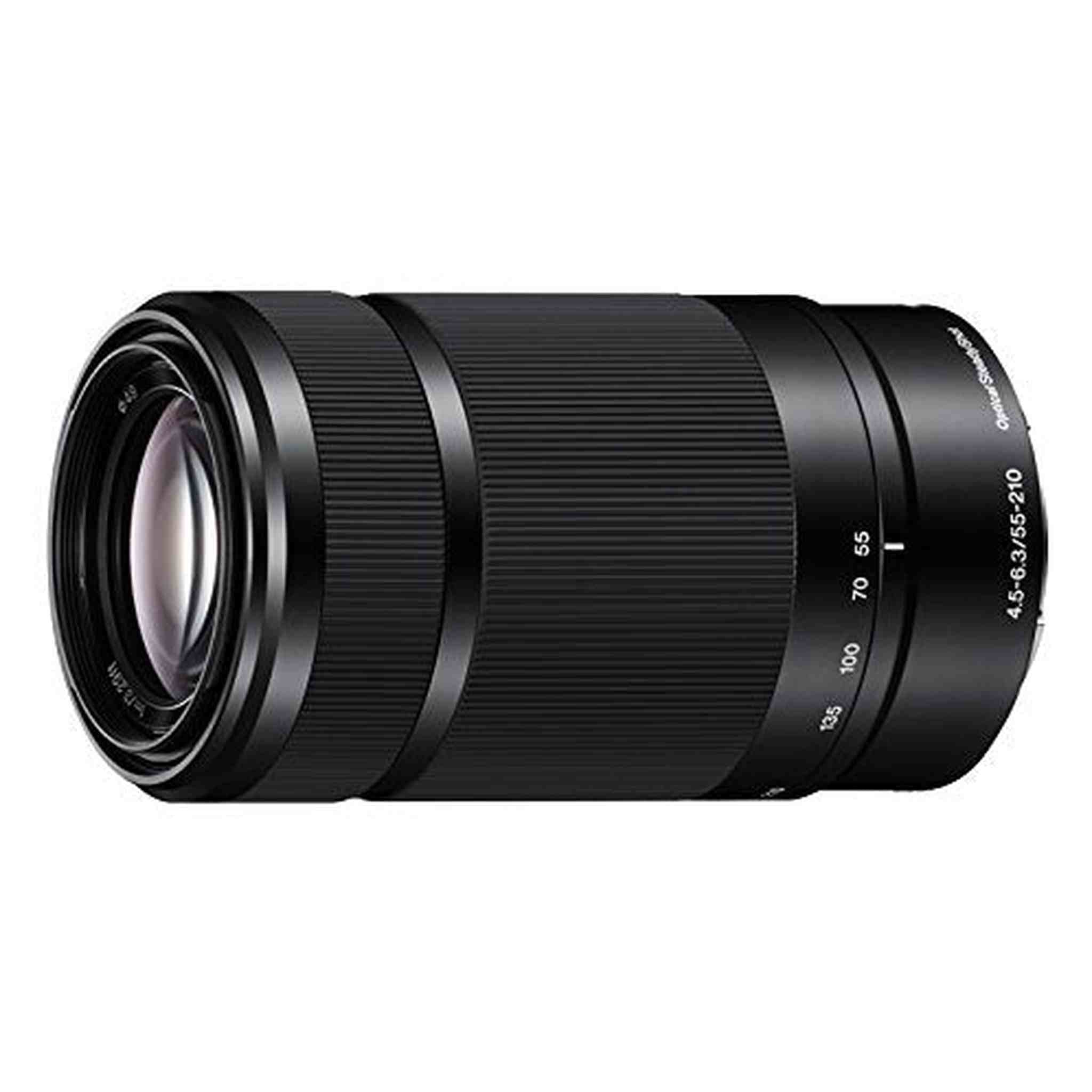 Sony E 55-210mm F4.5-6.3 Lens for Sony E-Mount Cameras Black - International Version No Warranty