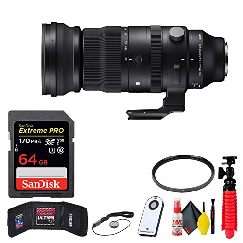 Sigma 150-600mm f/5-6.3 DG DN OS Sports Lens for Sony E + Accessories