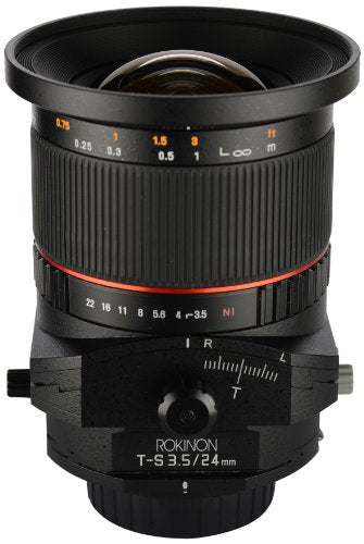 Rokinon TSL24M-C 24mm f/3.5 Tilt Shift Fixed Lens for Canon