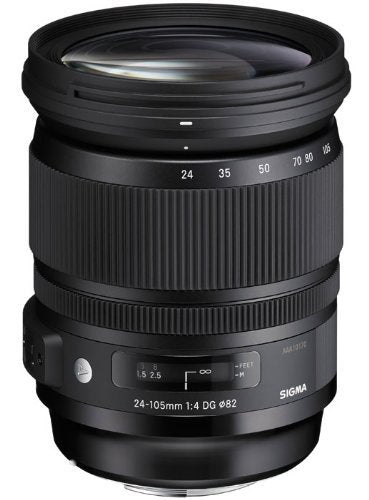 Sigma 635205 24-105mm F 4.0 DG OS HSM Zoom Lens for Sony Alpha Cameras - International Version No Warranty