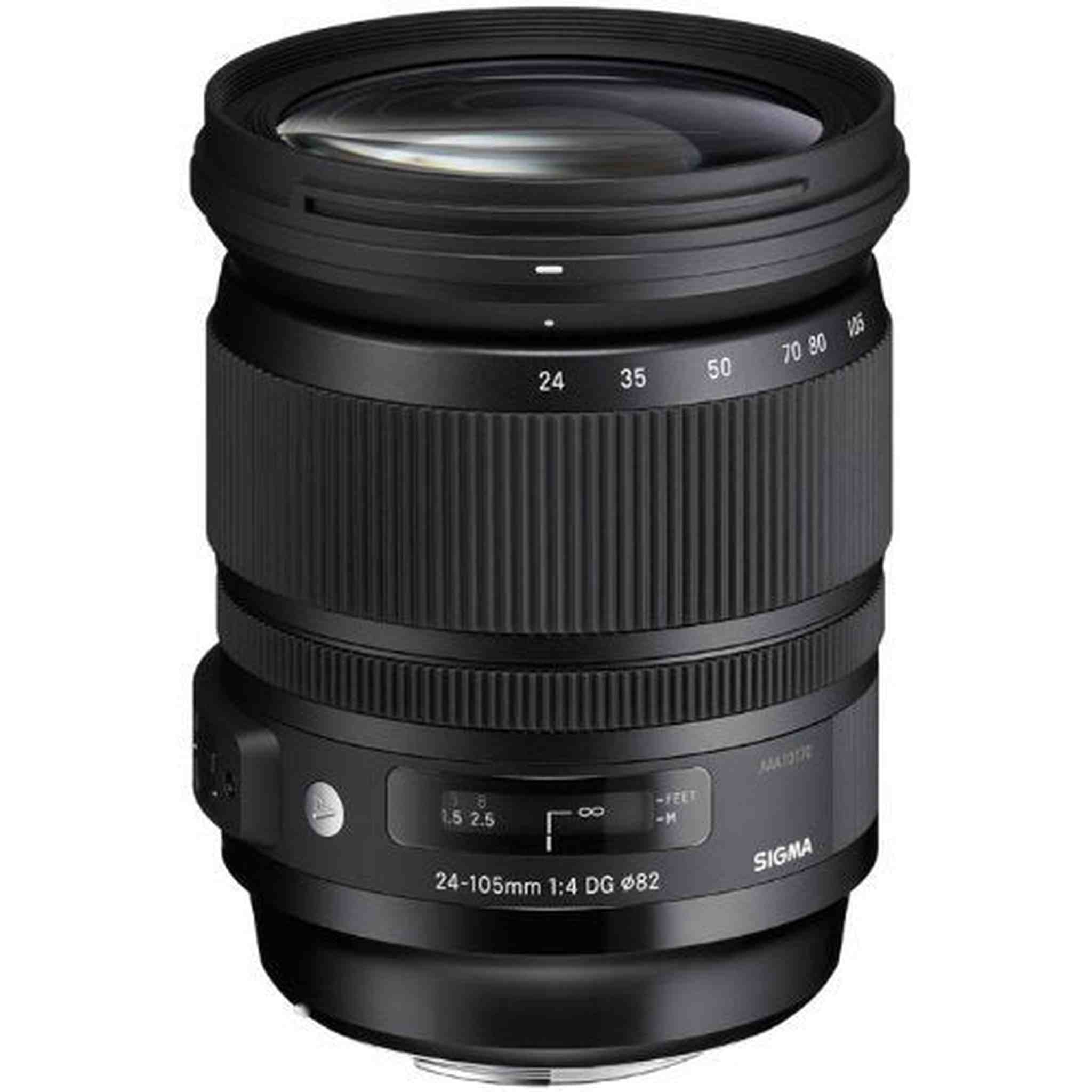 Sigma 635205 24-105mm F 4.0 DG OS HSM Zoom Lens for Sony Alpha Cameras - International Version No Warranty Sigma