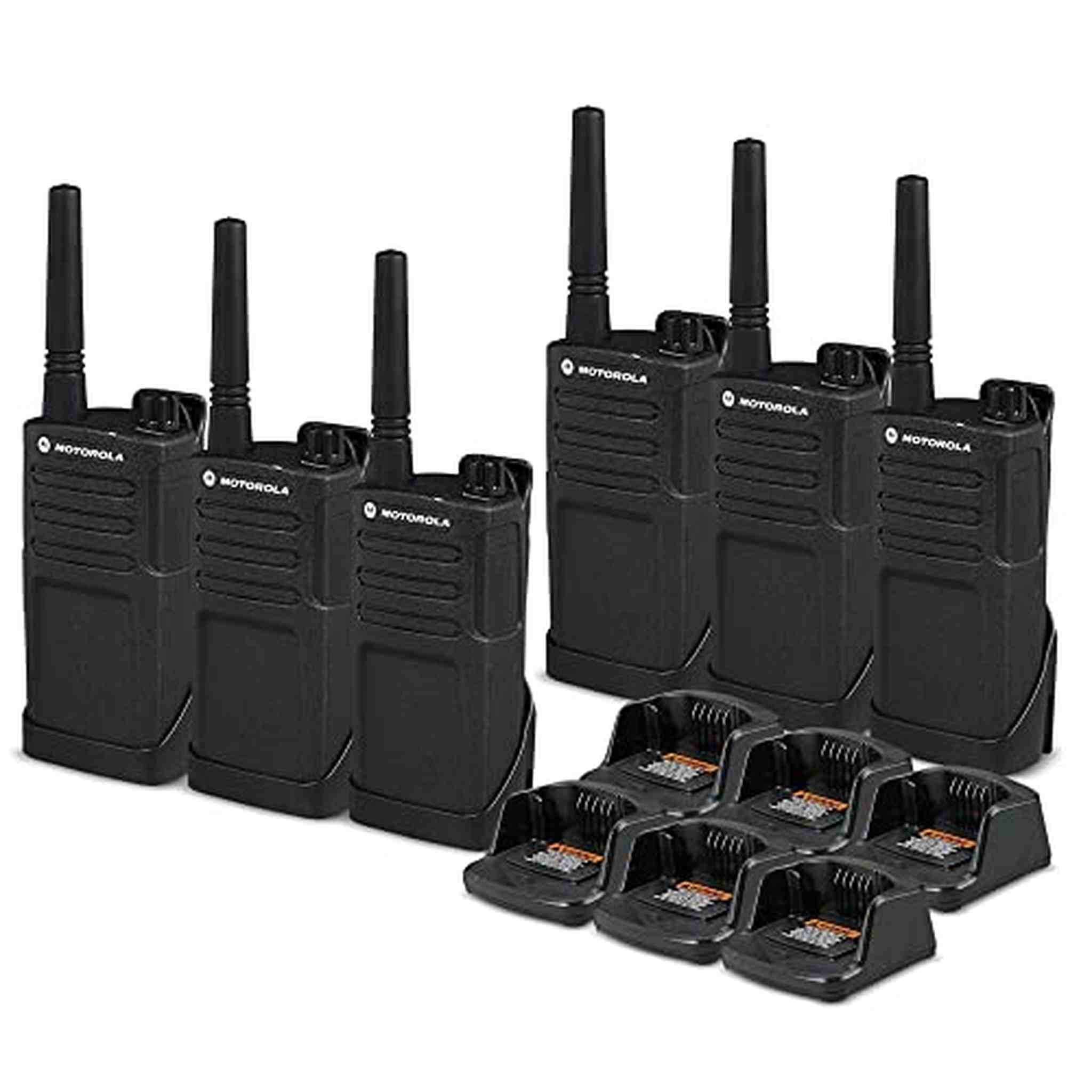 6 x Motorola RMM2050 On-Site 2-Way Radio RMM2050 - 6 Pack Bundle Motorola Solutions