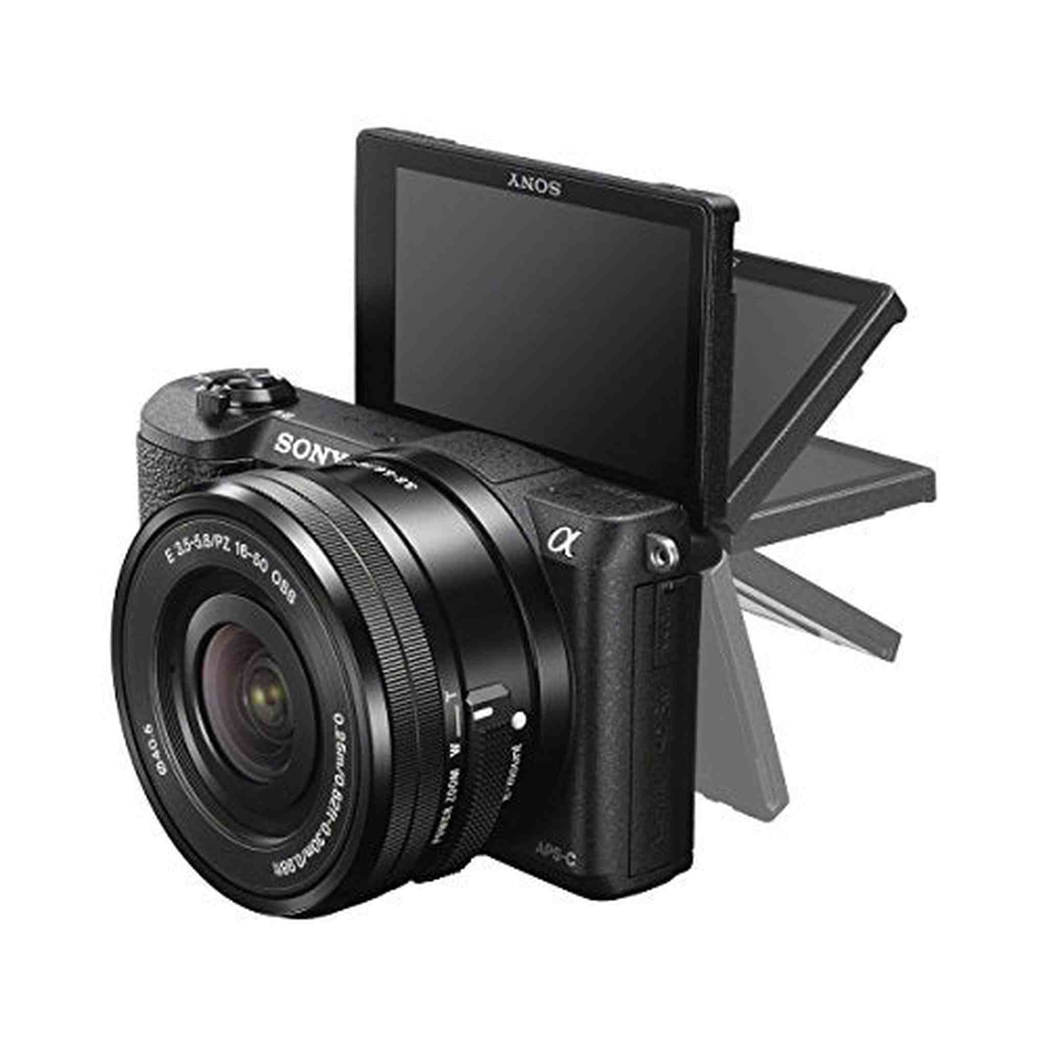 Sony a5100 16-50mm Mirrorless Digital Camera with 3-Inch Flip Up LCD Black - Reconditioned Sony