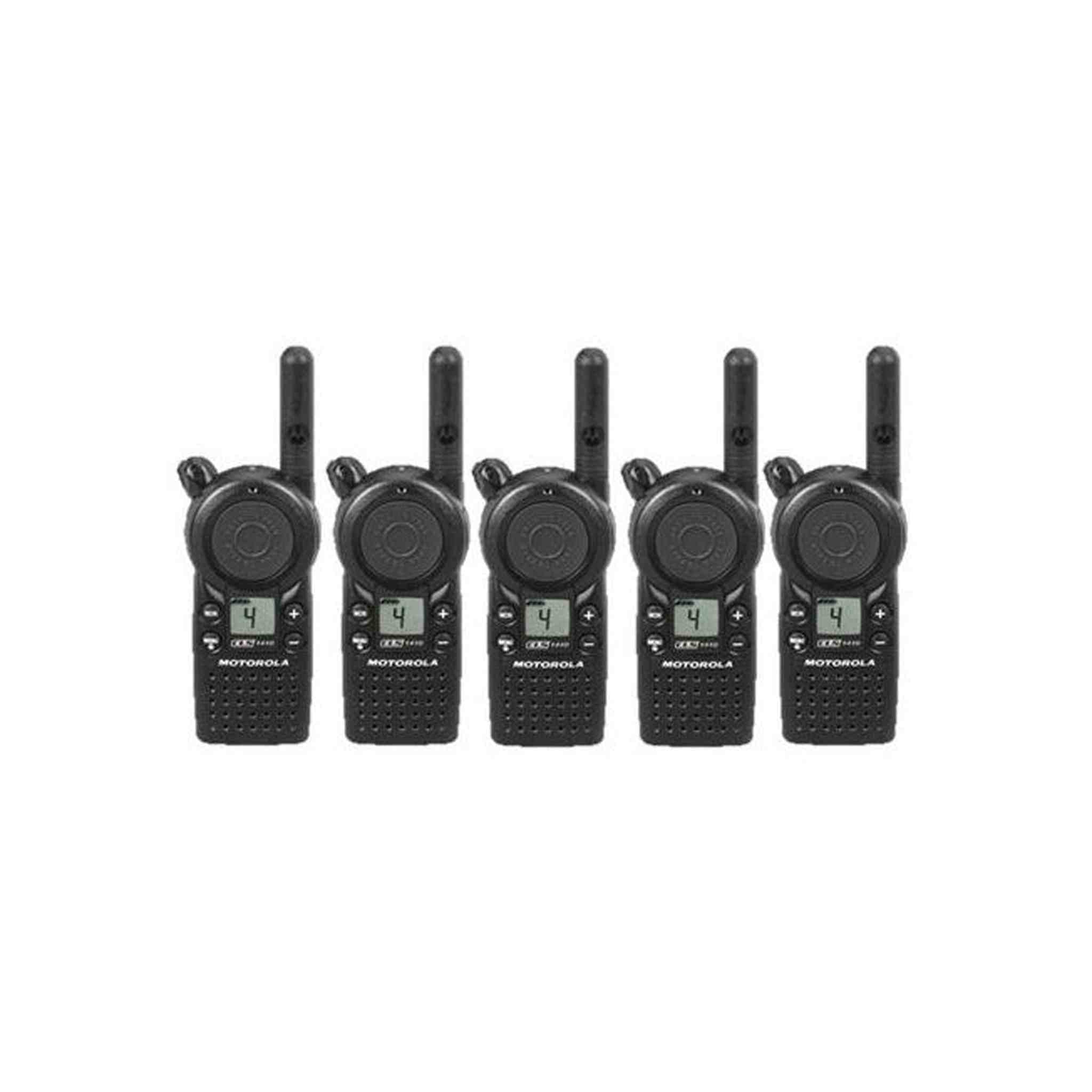 5 Pack of Motorola CLS1410 Two Way Radio Walkie Talkies UHF Motorola