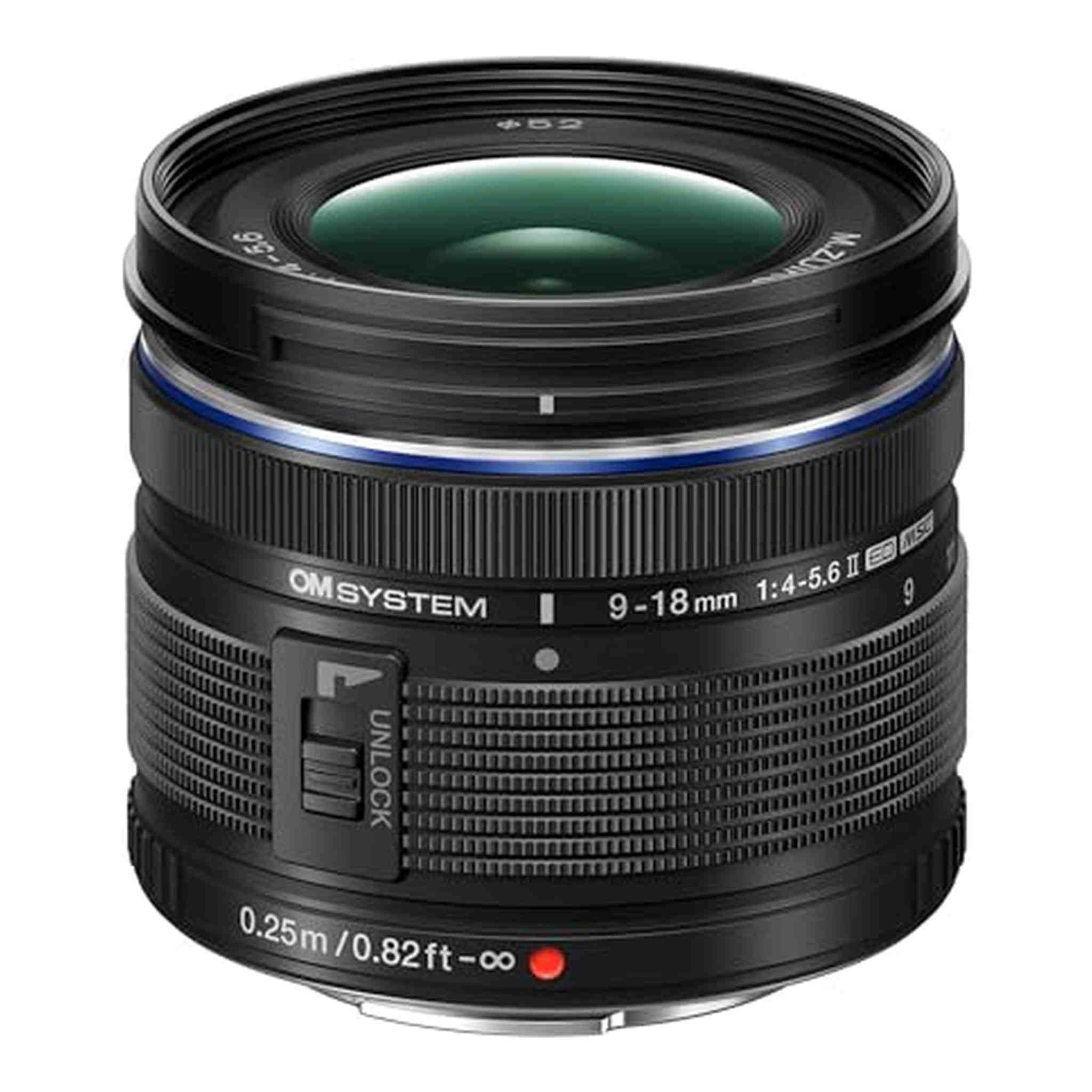 OM SYSTEM Olympus M.Zuiko Digital 9-18mm F4.0-5.6 II for Micro Four Thirds System Camera, Wide Angle Zoom, Portable Design