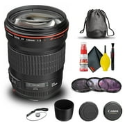 Canon EF 135mm f/2L USM Lens 2520A004 + Filter Kit + Cap Keeper + More