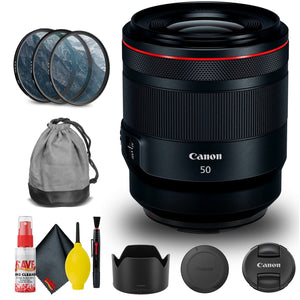 Canon RF 50mm f/1.2L USM Lens 2959C002 + Filter Kit + Cap Keeper + More