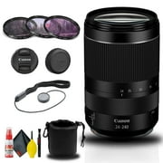 Canon RF 24-240mm f/4-6.3 IS USM Lens (3684C002) + Filter + Lens Pouch Base Bundle