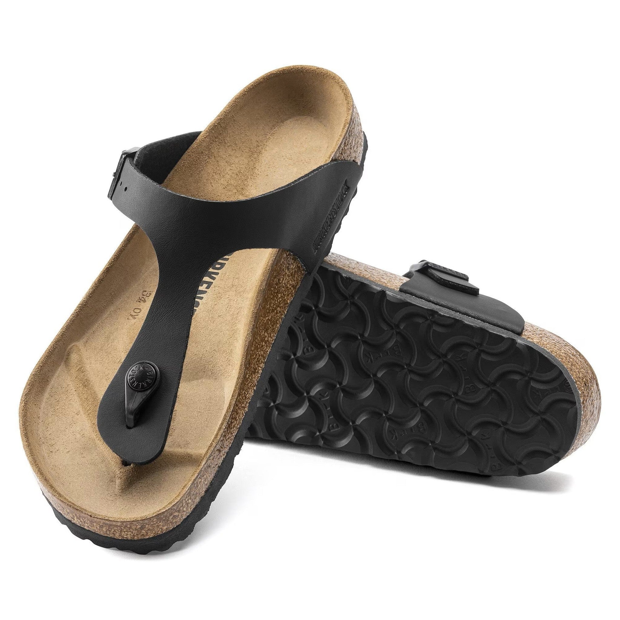 Birkenstock Gizeh Black Unisex Sandals Size 41 EU Birkenstock