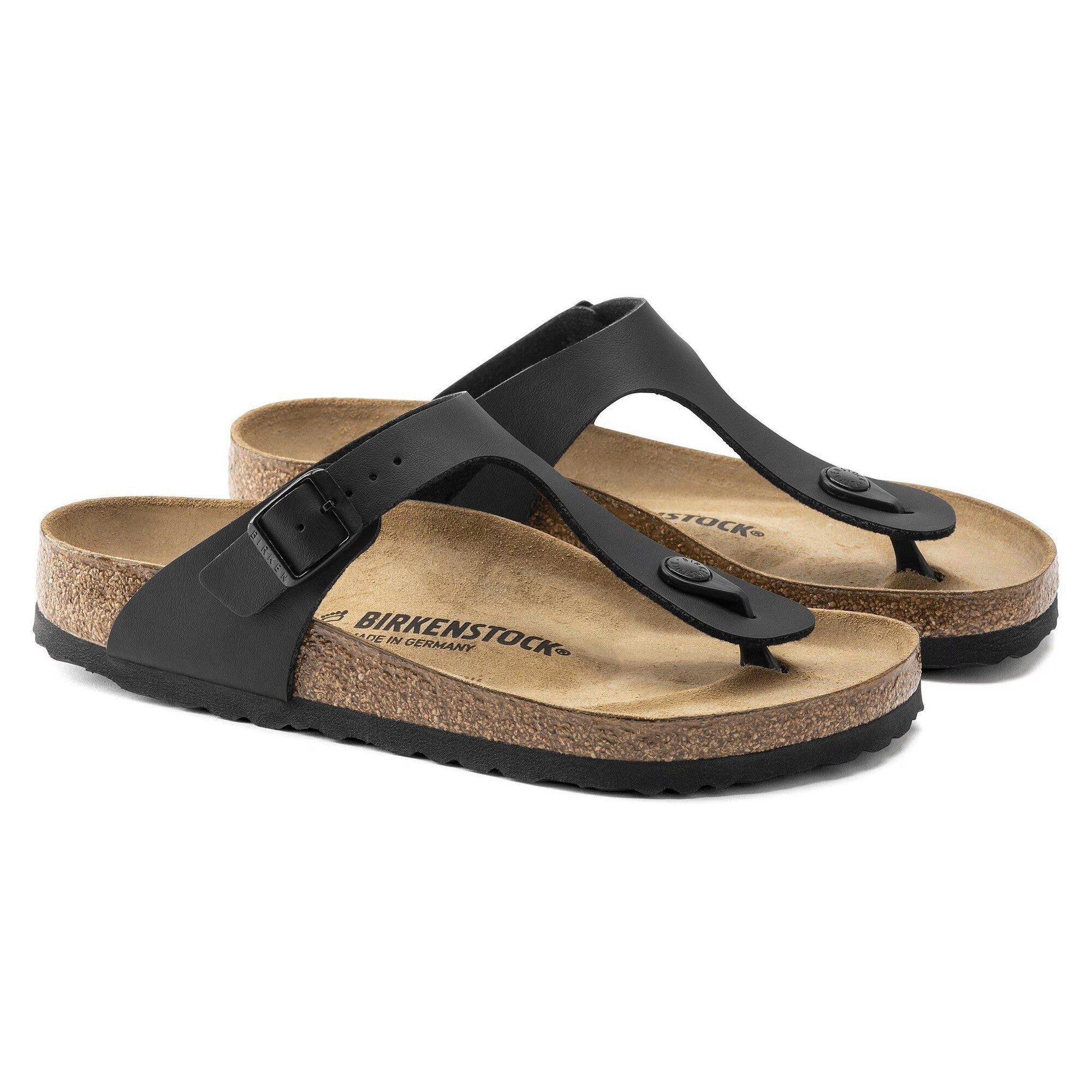 BIRKENSTOCK Gizeh Birko-Flor Black Birko-Flor 37 US Women's 6-6.5 Regular - Used