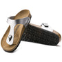 BIRKENSTOCK Gizeh Birko-Flor Metallic Silver Birko Flor 41 (US Women's 10-10.5) Regular - Used