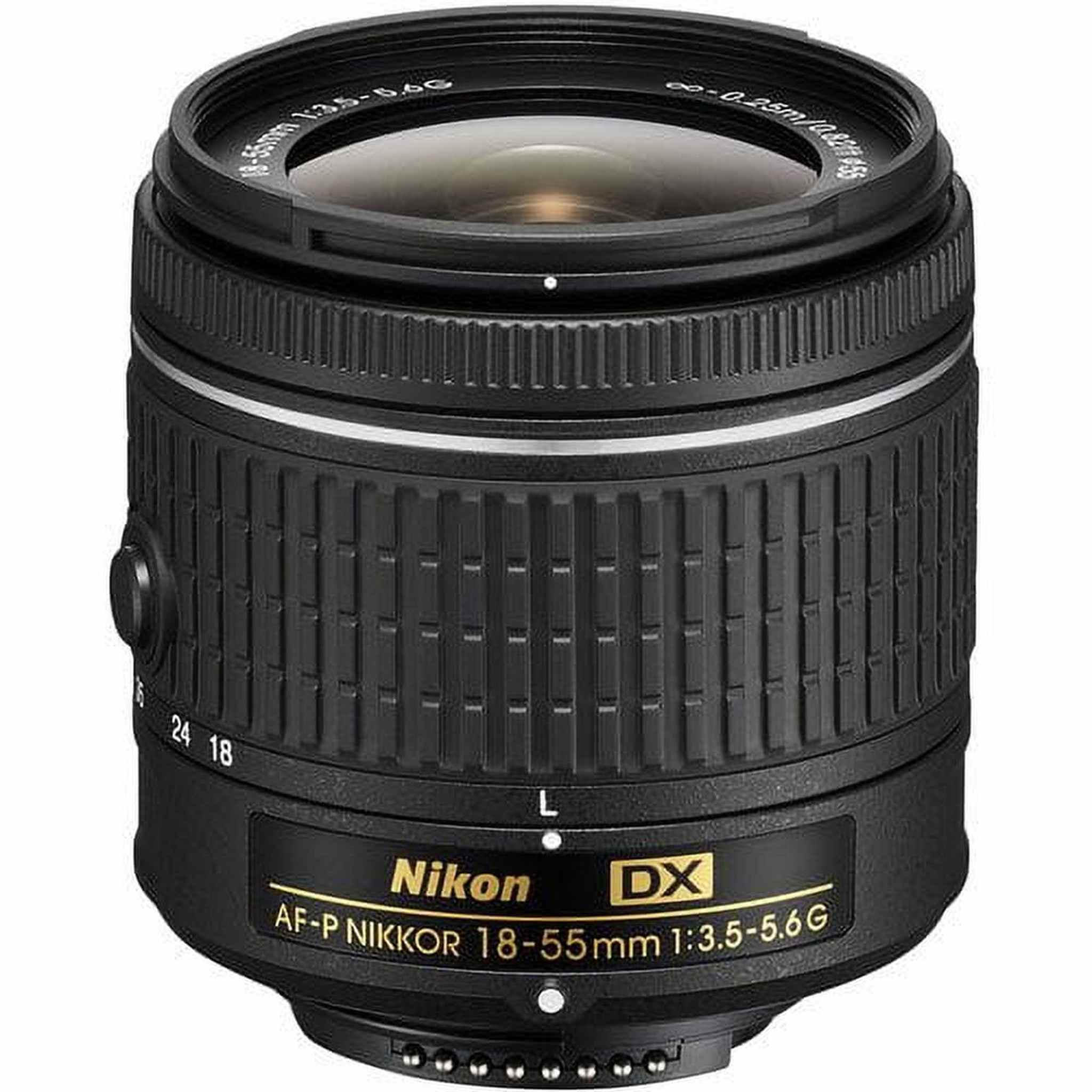 Nikon AF-P DX NIKKOR 18-55mm f/3.5-5.6G Lens for Nikon DSLR Cameras Renewed - Reconditioned eBasket