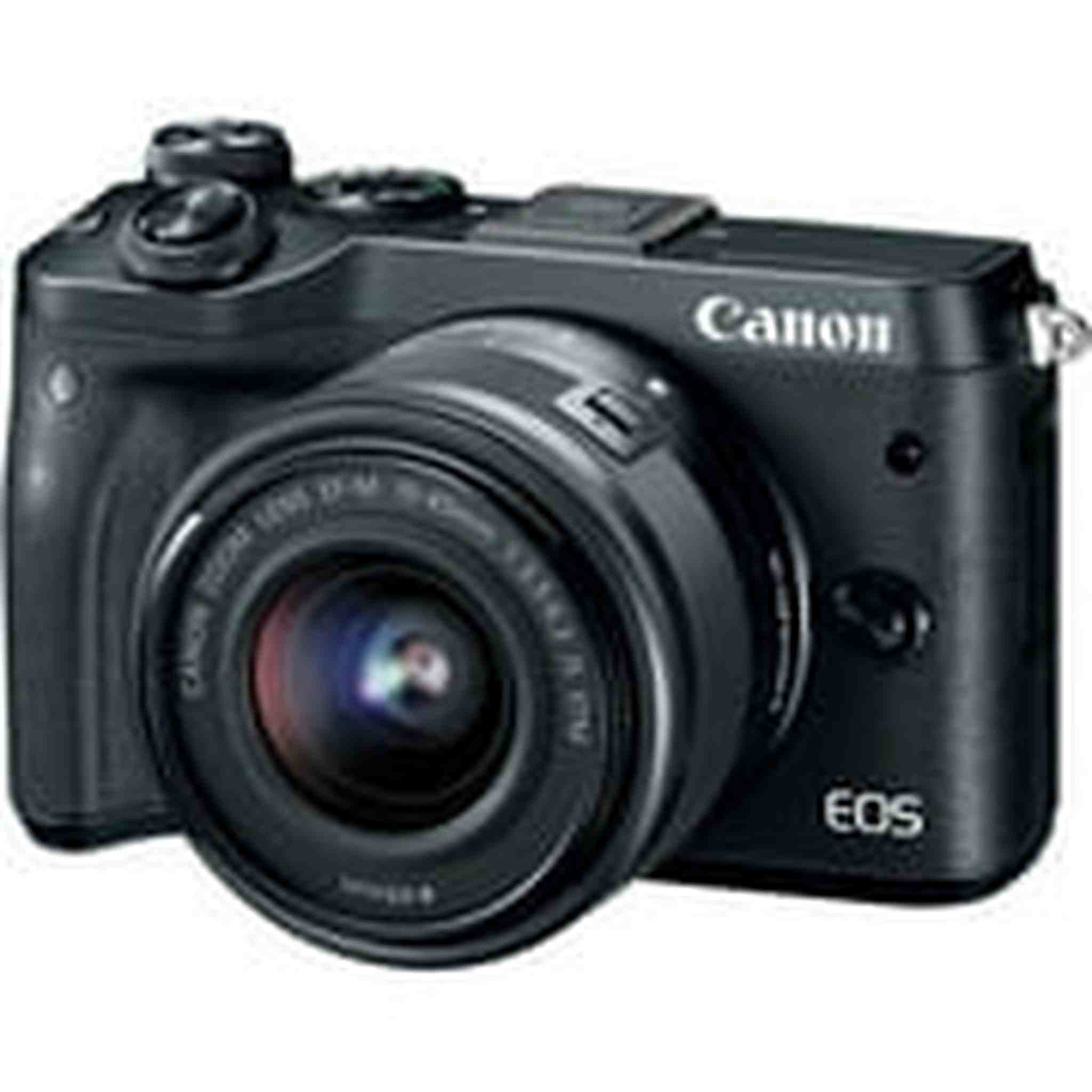 Canon EOS M6 Mirrorless Digital Camera - Black with 15-45mm Lens Canon