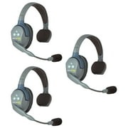 Eartec UL3S UltraLITE Full Duplex Wireless Headset Communication for 3 Users - 3 Single Ear Headsets