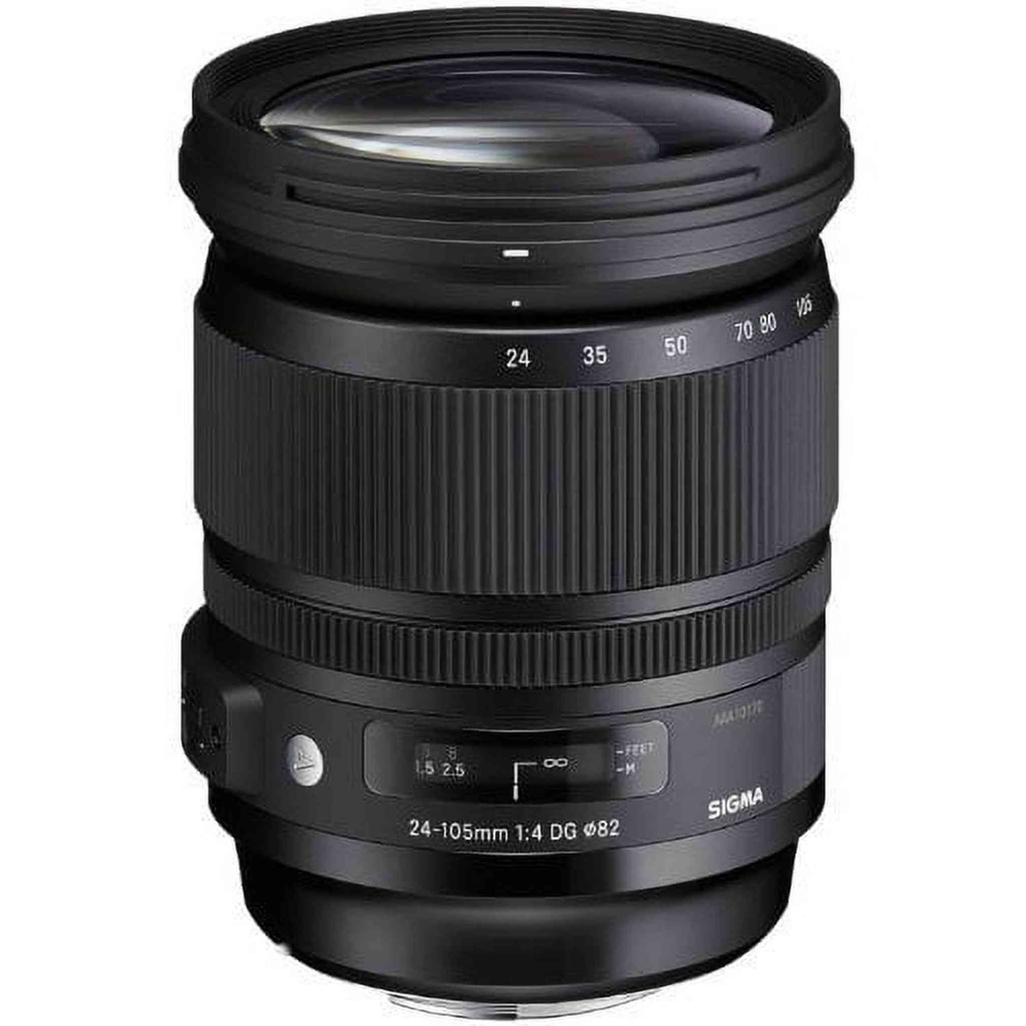 Sigma 635205 24-105mm F 4.0 DG OS HSM Zoom Lens for Sony Alpha Cameras - International Version No Warranty Sigma