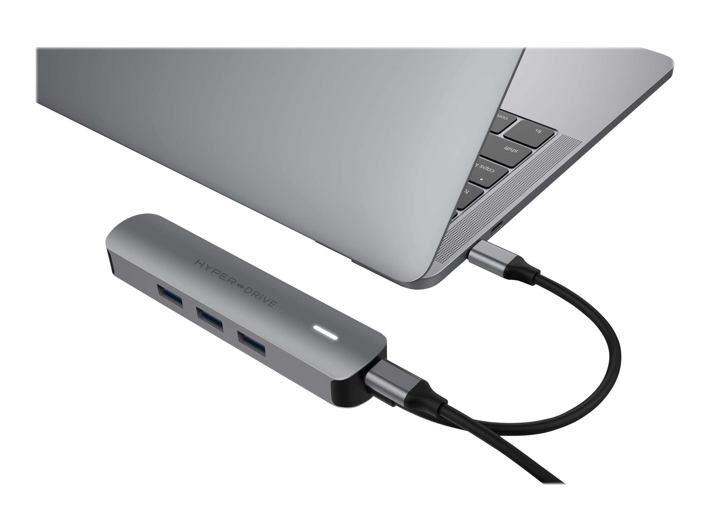 HyperDrive 6-in-1 USB-C Hub with 4K HDMI Output, Space Gray