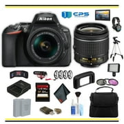 Nikon D5600 DSLR Camera with 18-55mm Lens 1576 Advanced Bundle W/ Bag, Extra Battery, LED Light, Mic, Filters and More- International Model
