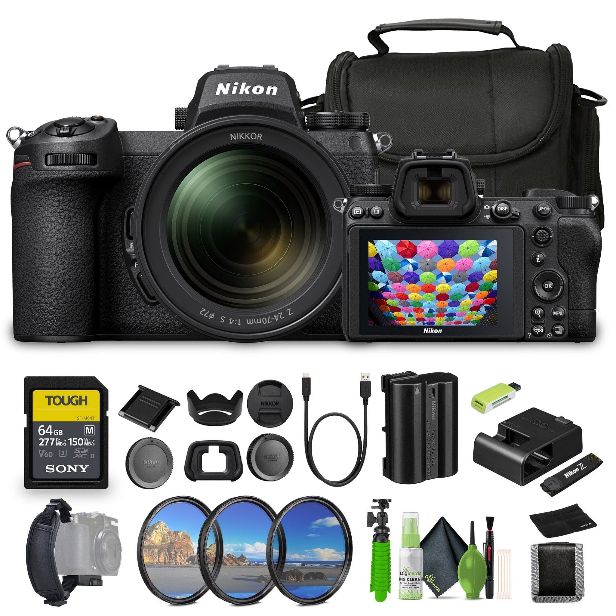 Nikon Z7 II Mirrorless Camera with NIKKOR Z 24-120mm f/4 S Lens 1653 Bundle