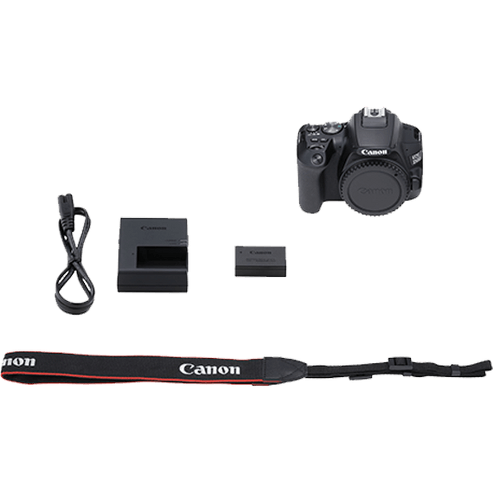 Canon EOS Rebel 250D DSLR Camera with 18-55mm Lens Black + EOS Bag + Sandisk Ultra 64GB Card + Cleaning Set and More Canon