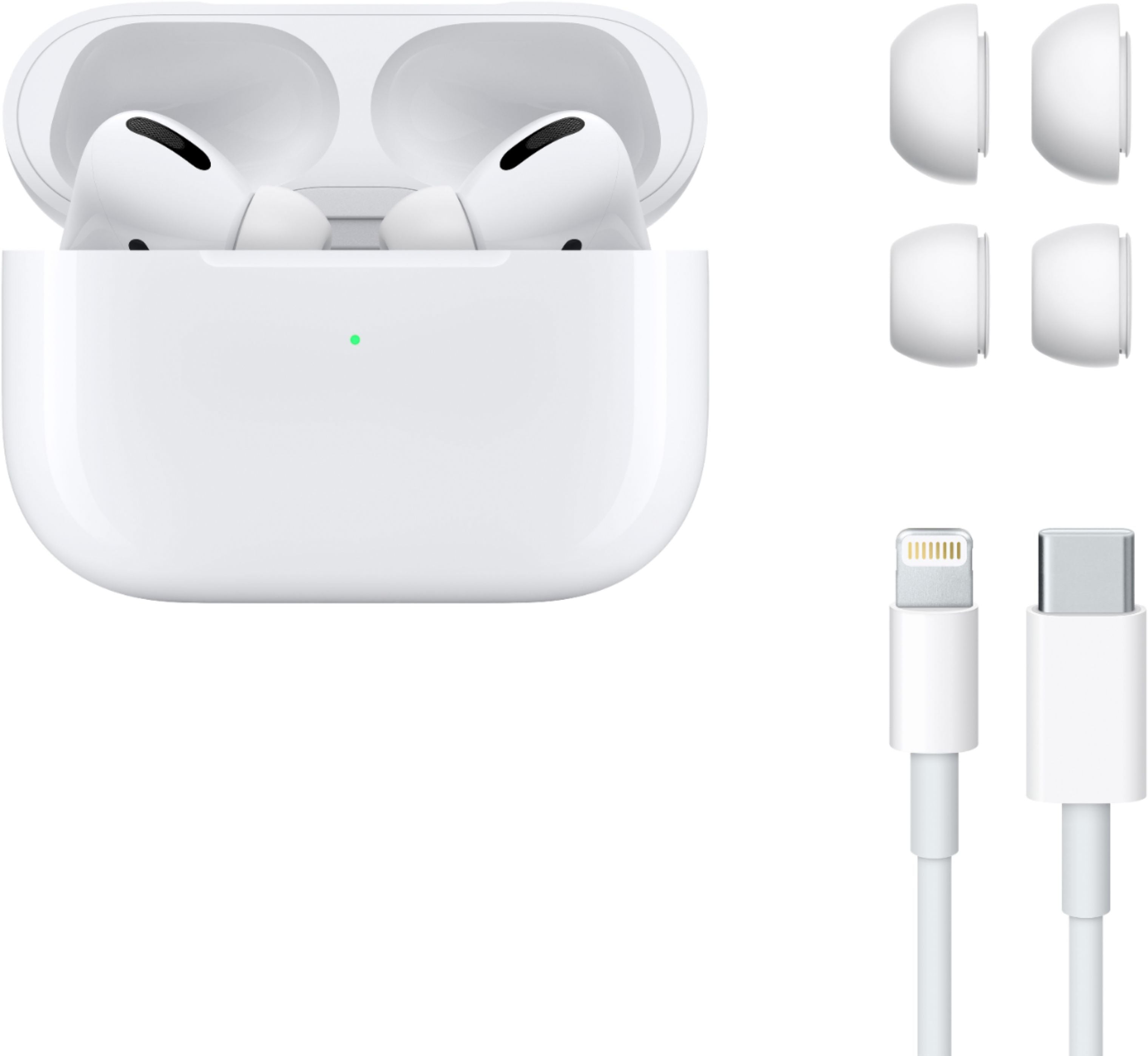 Apple AirPods Pro with Wireless Charging (1st Gen) with Cable Ties + Charger